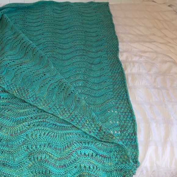 Large knitted mermaid sack blanket - Picture 6 of 9